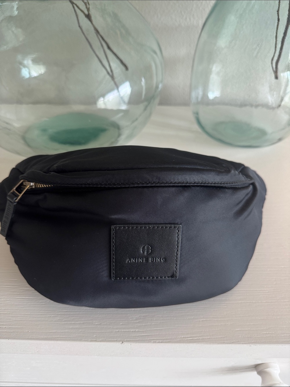 Anine Bing Black Waist Bag Lightly used